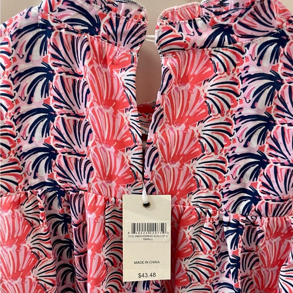 NWT, Simply Southern Seashell Smocked Dress, Size Small - Picture 7 of 12